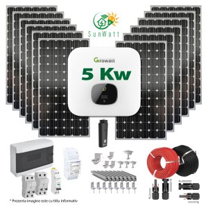 5 Kw - Sistem Fotovoltaic Growatt