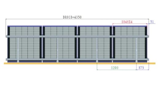 Sistem complet montare acoperiș pentru 4 panouri solare fotovoltaice cu unghi reglabil 15-30 grade - Breckner Germany